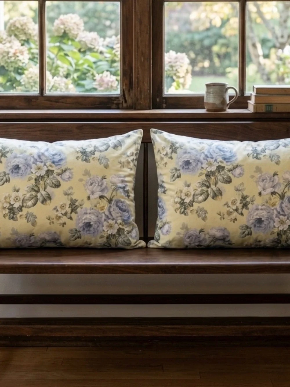 Vintage Dan Rivers French Country Floral Pillow Shams